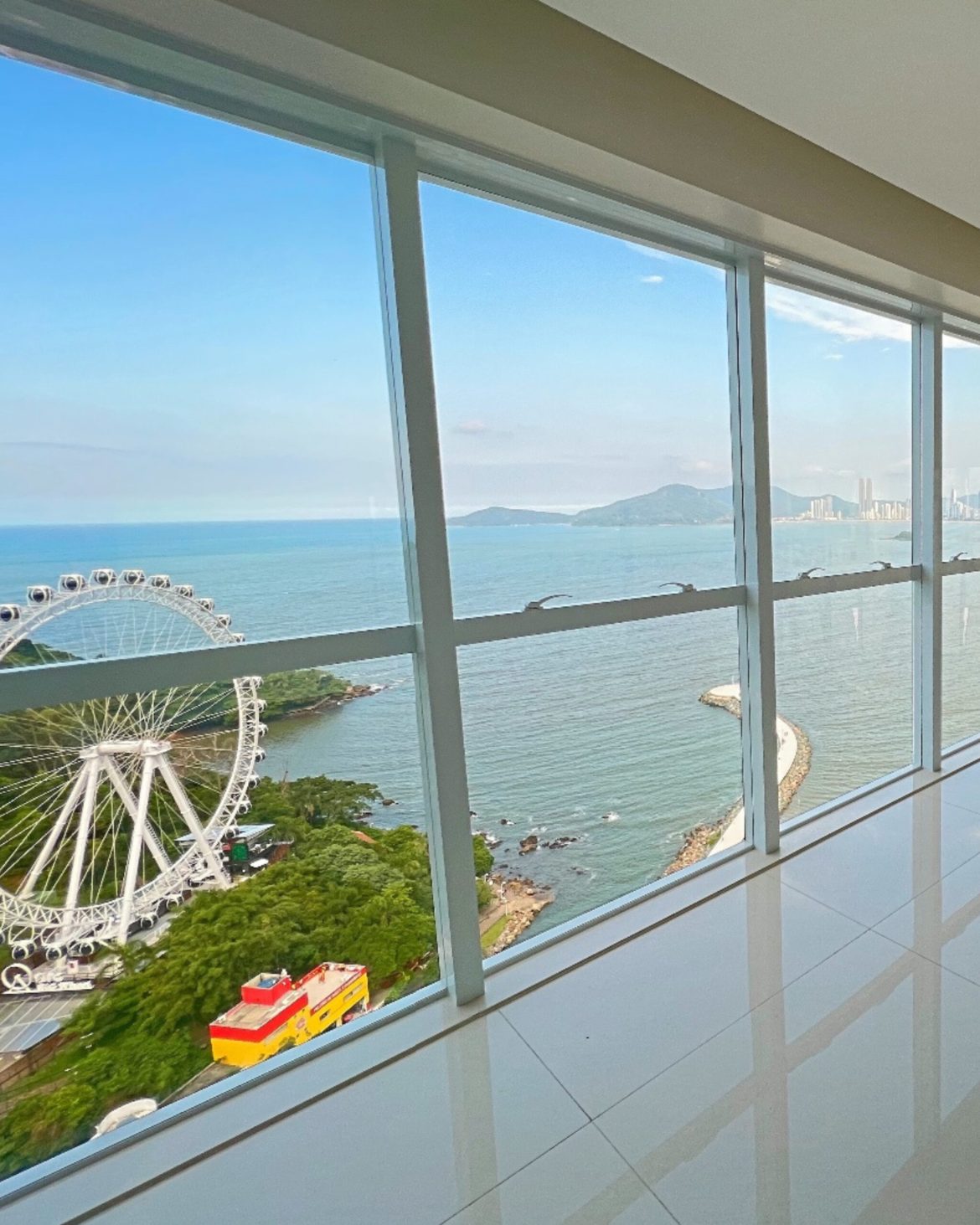 Vista de um apartamento em Balneário Camboriú